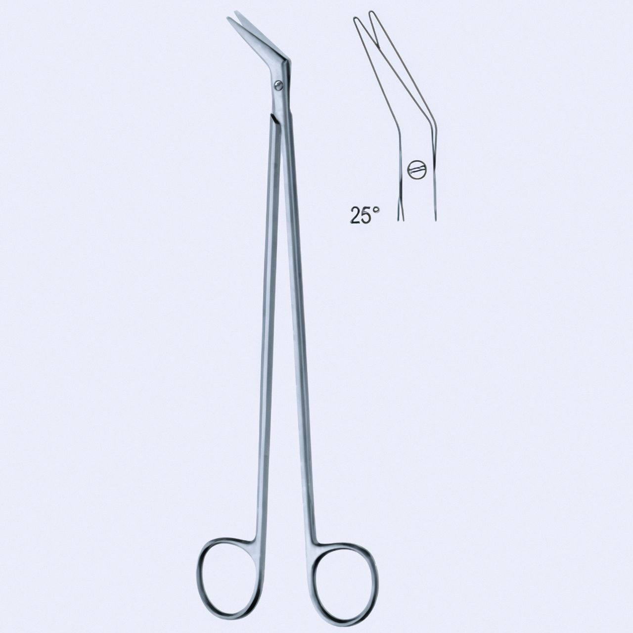 Ножиці судинні DeBakey, 25°, 16 cm (см), 6 1/4"